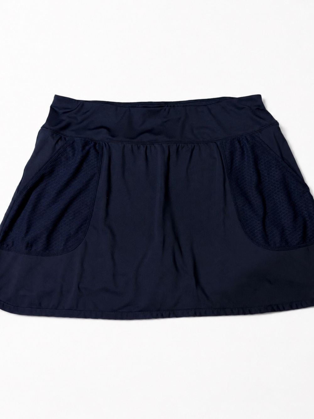 Women's Navy Athletic Skort Built-In Shorts Pockets L Tennis Golf